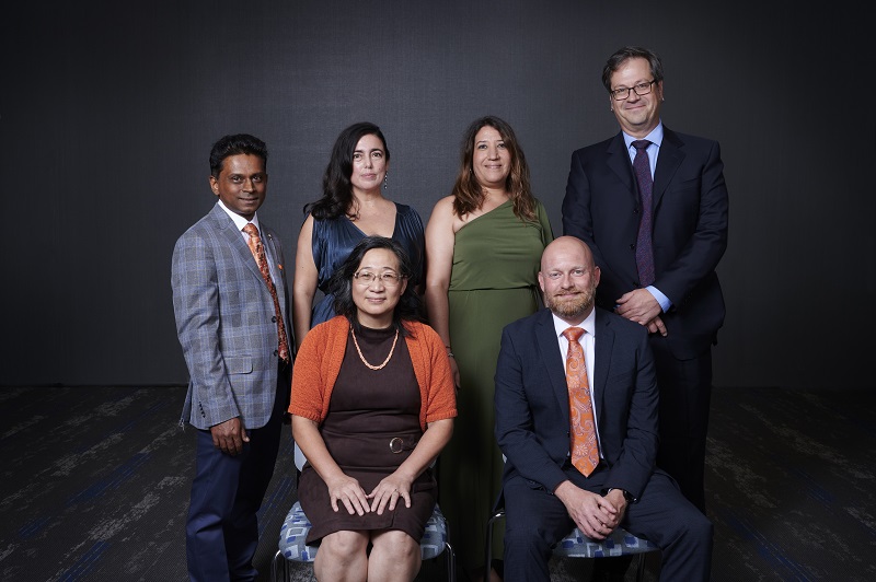 (Front) Li-Jen Lester, Jason Ingram (Back) Praphul Joshi, Maria Botero-Jaramillo, Burcu Ates, Michael Demson